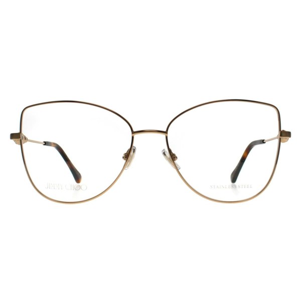 Jimmy Choo JC Womens Nude Glitter Glasses Rackhams