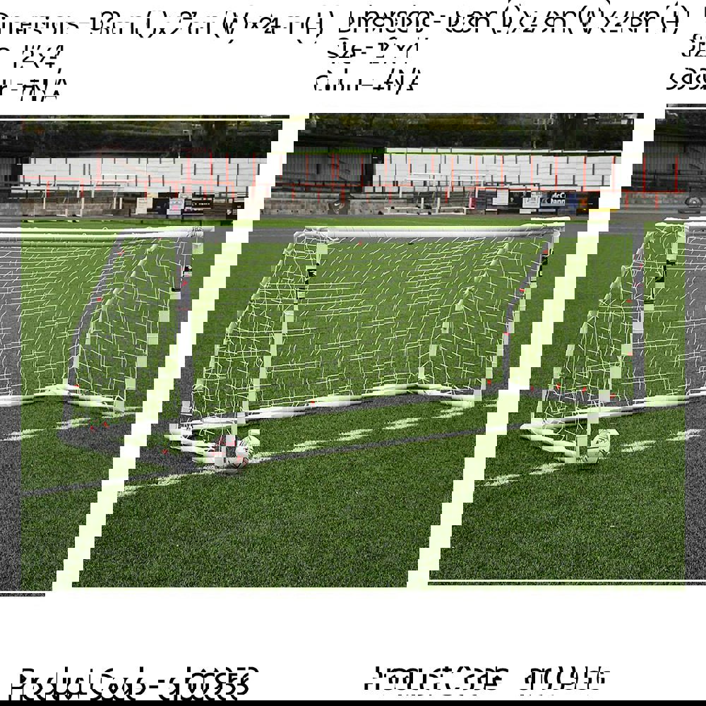 12 x 4 Feet Match Approved Football Goal Posts & Net - All Weather Outdoor Rated