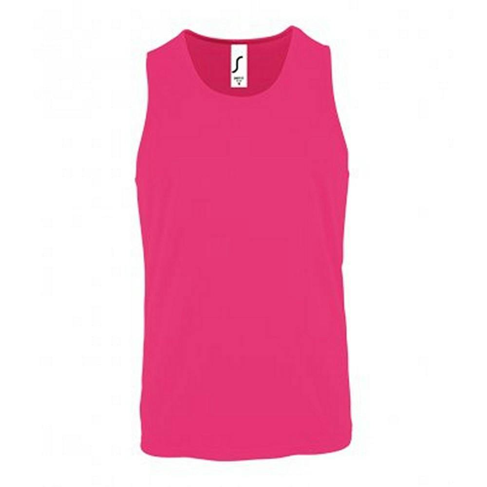 SOLS Mens Performance Tank Top - Neon Pink - Neon Pink - 100% Polyester