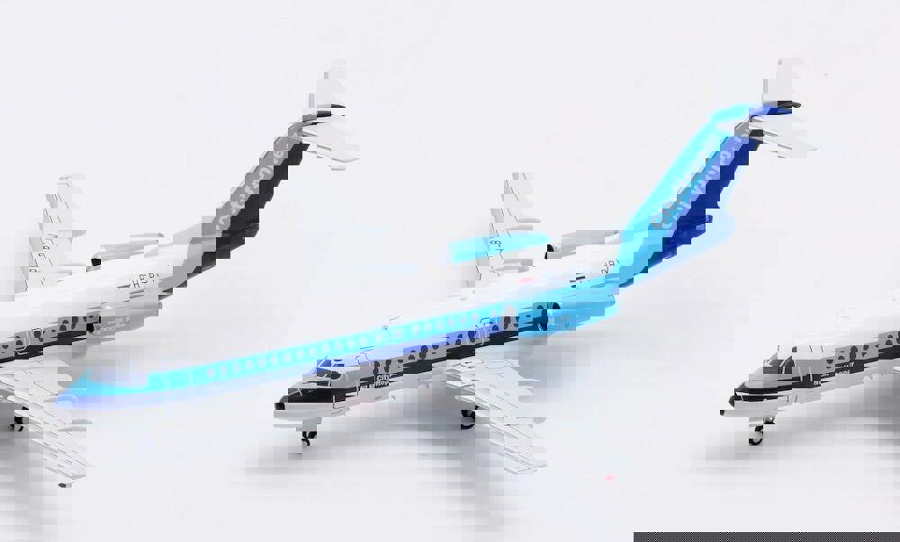InFlight200 NLM Cityhopper Fokker F-28-4000 Fellowship PH-BBV With Stand 1:200 Scale Inflight200 IF28NLM0220