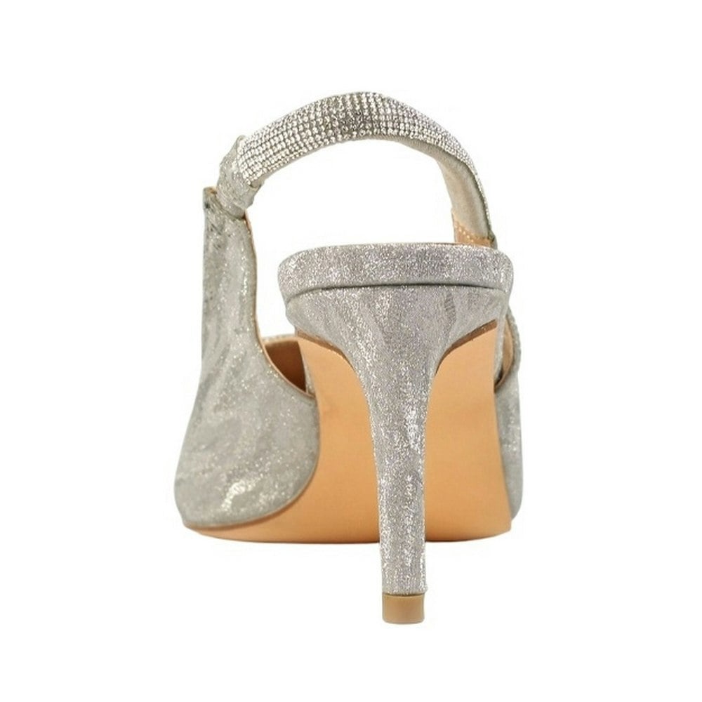 Lunar Women's Janine Sling Back Shoes - Silver