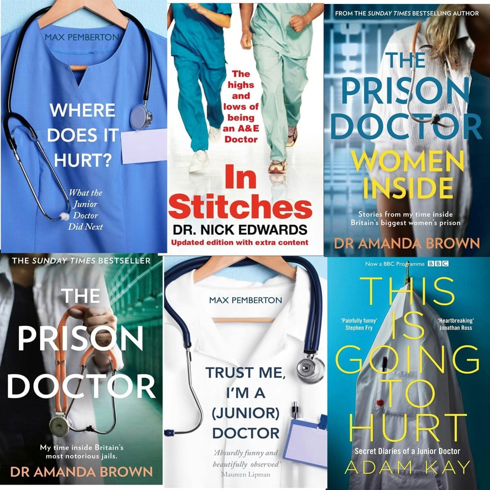 In Stitches, The Prison Doctor, Women Inside, Where Does it Hurt, This is Going to Hurt, Trust me I M a Junior Doctor 6 Books Collection Set