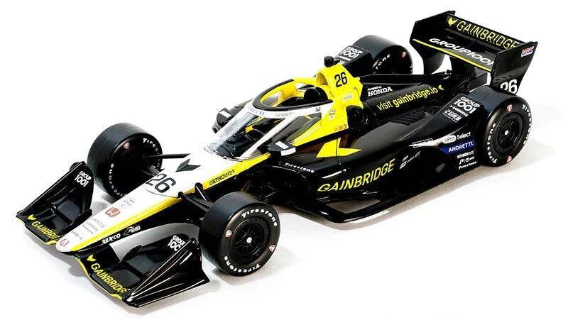 MCSlots Colton Herta #26 2024 Indycar Andretti Gainbridge Road Course Config 1:18 Greenlight 11233