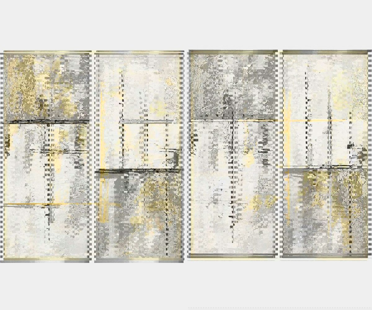 Luxury hand-painted abstract art titled Colleir by Quintessa Art on premium canvas with a hand-finished L-shaped frame, ideal for high-end interior design.