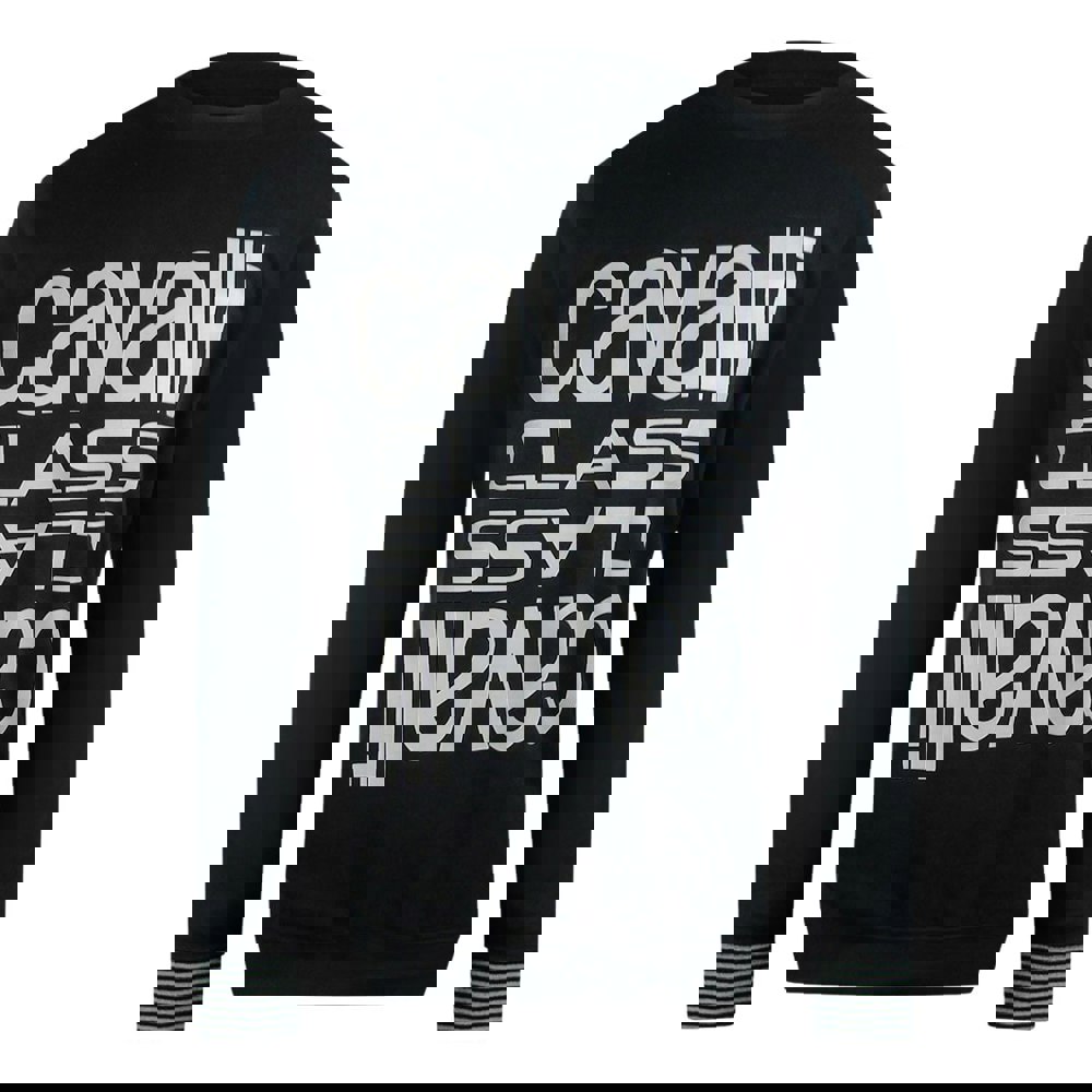 Cavalli Class Multi Logo Black Sweatshirt