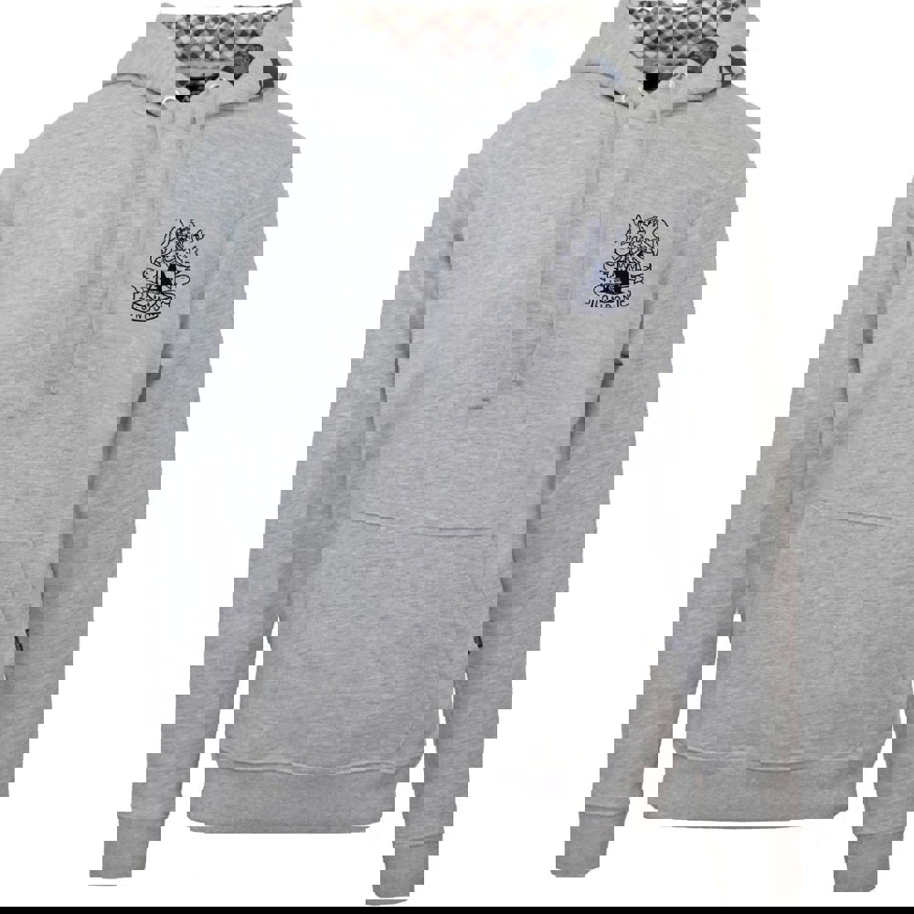 Aquascutum Branded Hood Hoodie - Grey