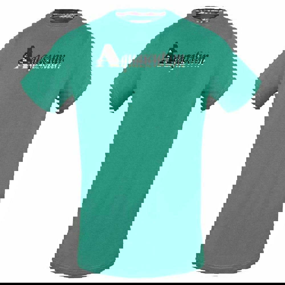 Aquascutum Layered Logo T-Shirt - Green