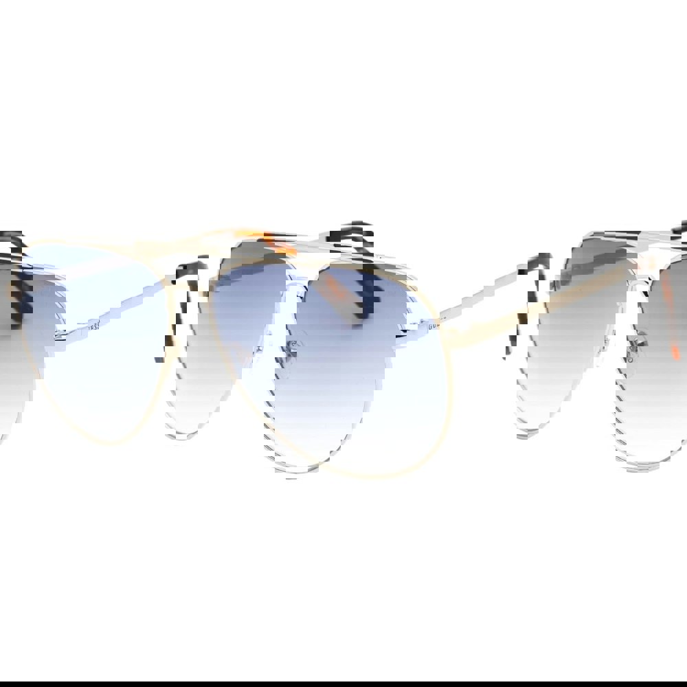 Guess Gradient Blue Lens Gold Sunglasses