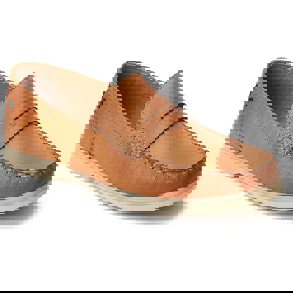Base London Marlin Leather Men's Burnt Tan Loafers