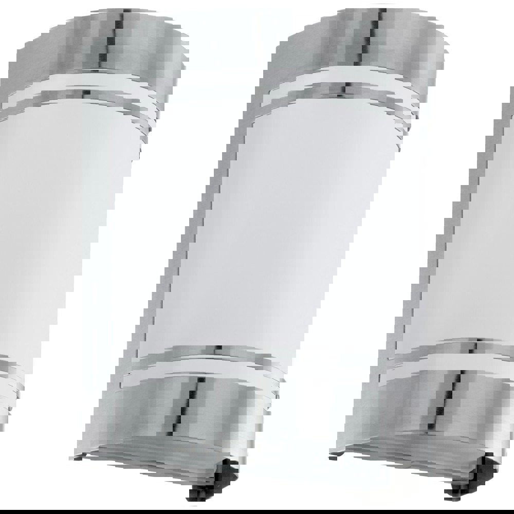 IP44 Outdoor Wall Light Stainless Steel & Diffuser 1 x 40W E27 Bulb Porch Lamp Loops