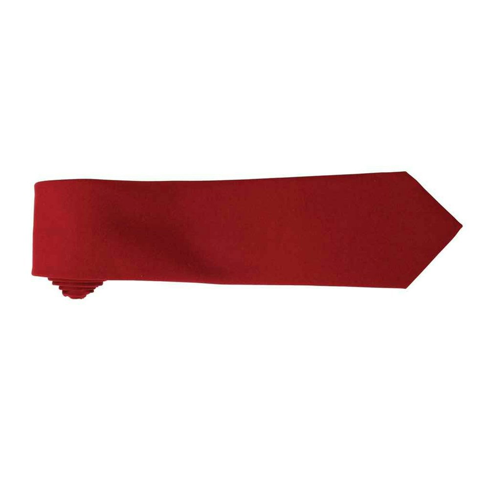 Premier Tie - Men Plain Work Tie - Burgundy