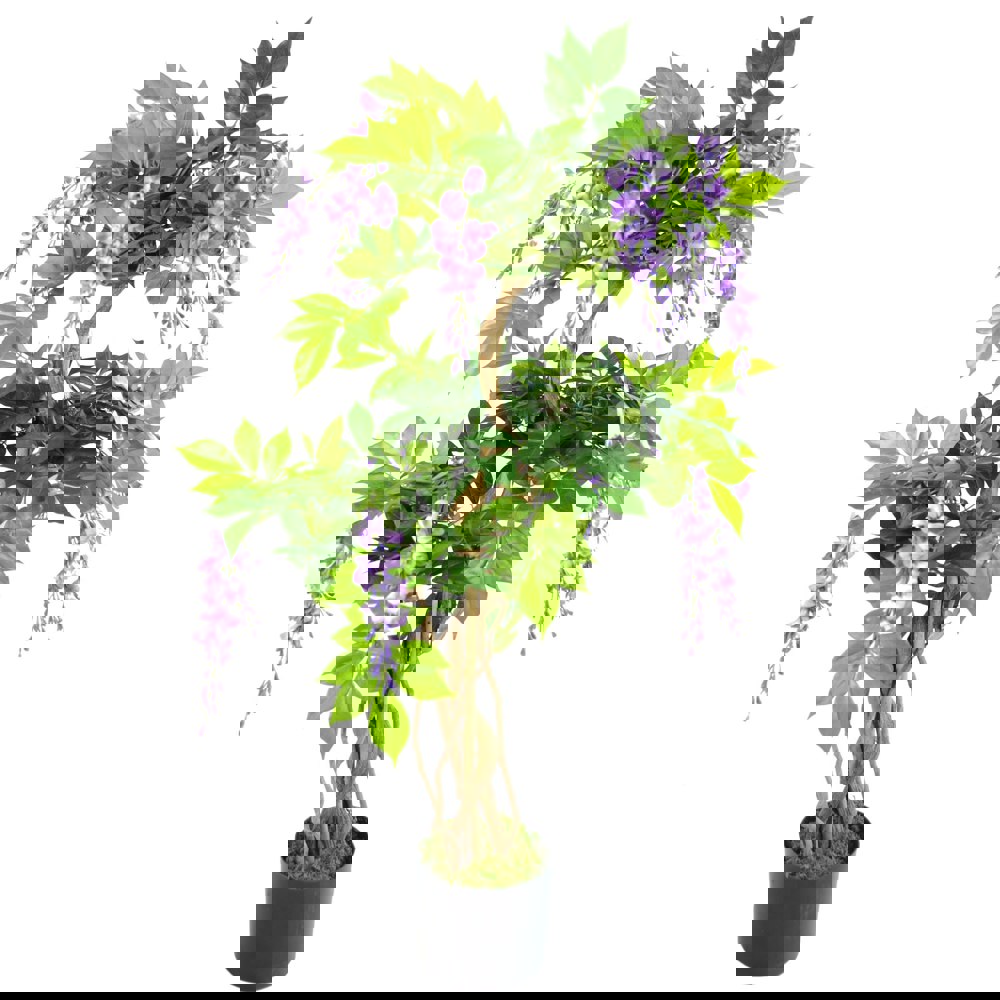 Leaf 110cm Artificial Purple Wisteria Tree