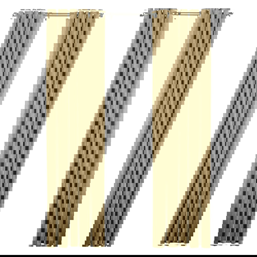 Riva Home Atlantic Eyelet Ringtop Curtains - Ochre
