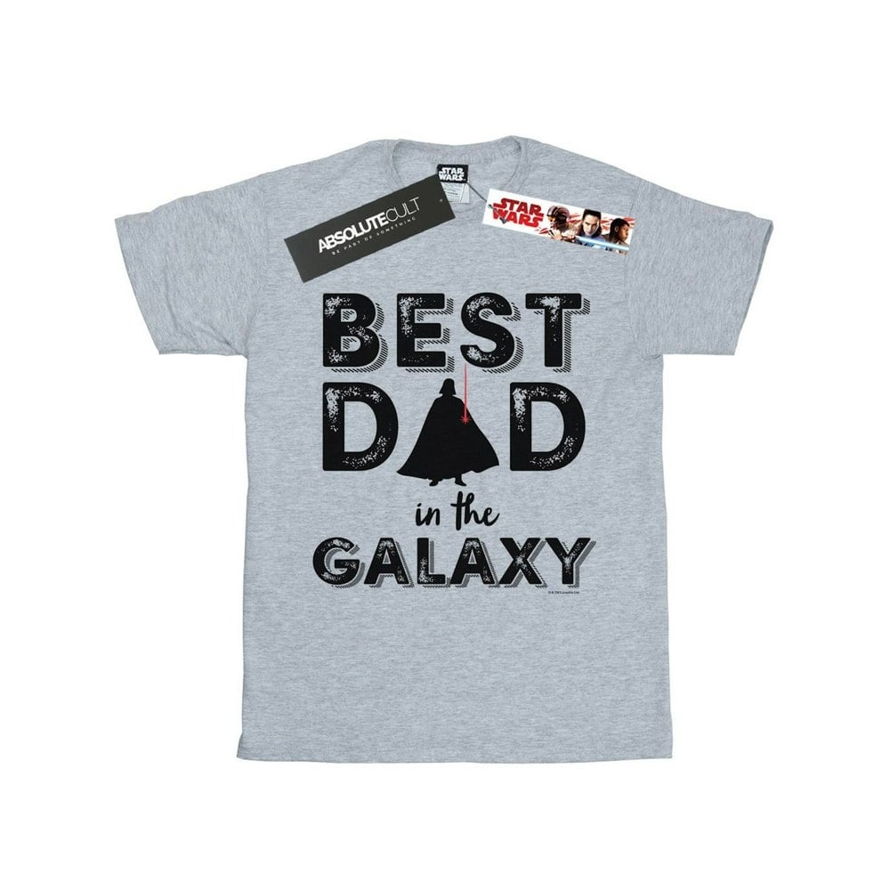 Star Wars Mens Best Dad In The Galaxy T-Shirt - Sports Grey