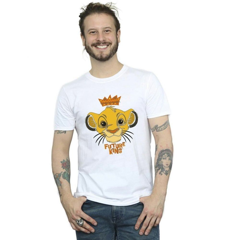 Disney Mens The Lion King Future King T-Shirt - White