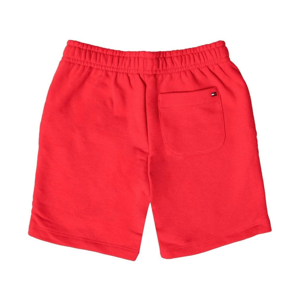 Tommy Hilfiger Boys Varsity Logo Sweat Shorts - Red