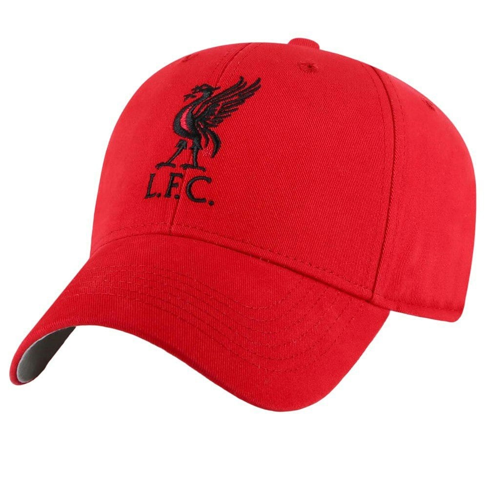 Liverpool FC Childrens/Kids Crest Cap - Red/Black