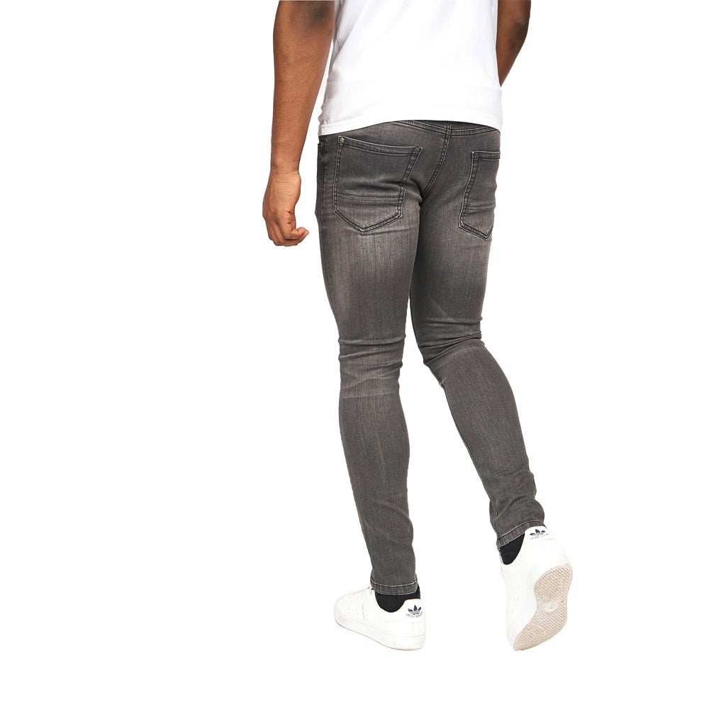 Crosshatch Mens Barbeck Slim Jeans - Washed Grey