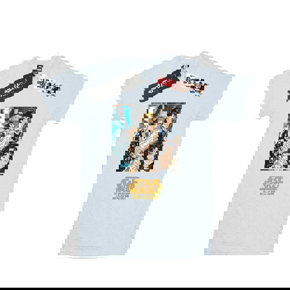 Star Wars Mens Anime Poster T-Shirt - White