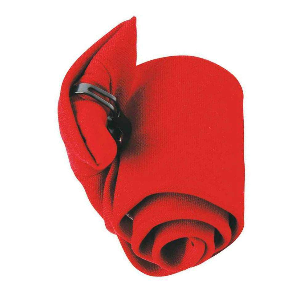 Premier Tie - Mens Plain Workwear Clip On Tie - Red