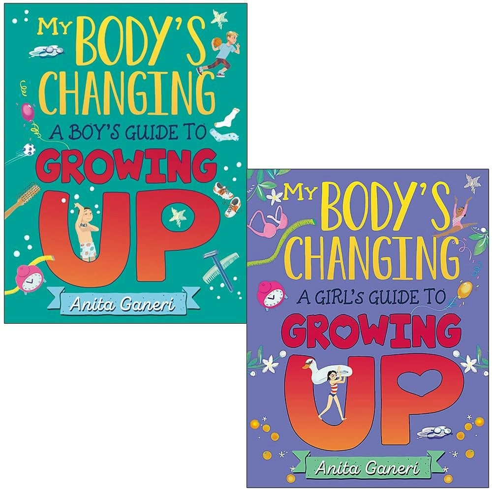 My Body's Changing Series 2 Book Set A Boy's Guide to Growing Up & A Girl's Guide to Growing Up