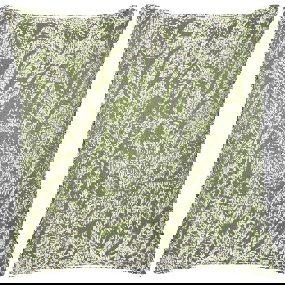 Wylder Bali Jacquard Botanical Cushion Cover - Olive