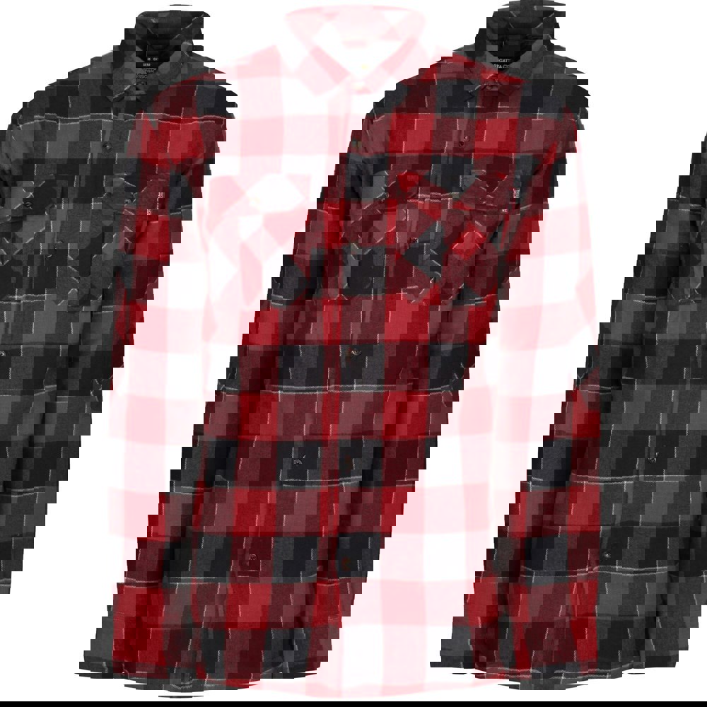 Regatta Mens Shelford Checked Padded Shirt - Red