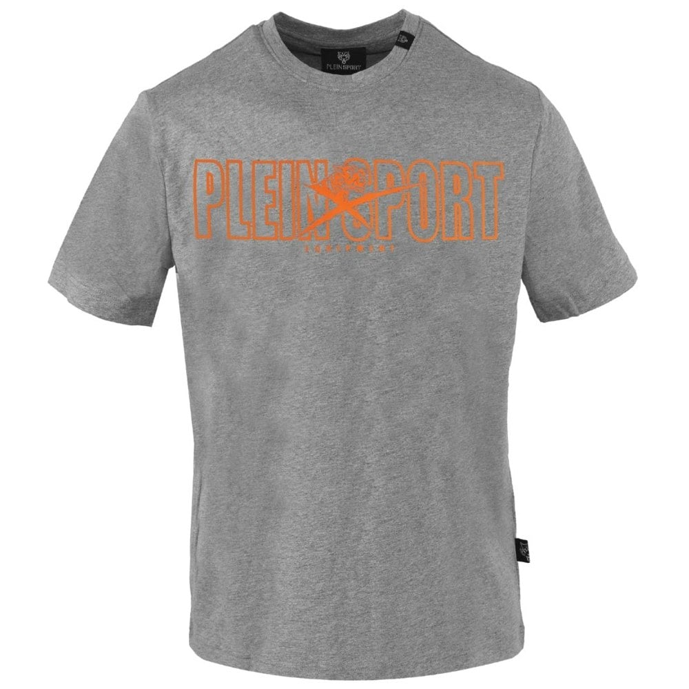 Plein Sport Bold Branded Logo Grey T-Shirt S