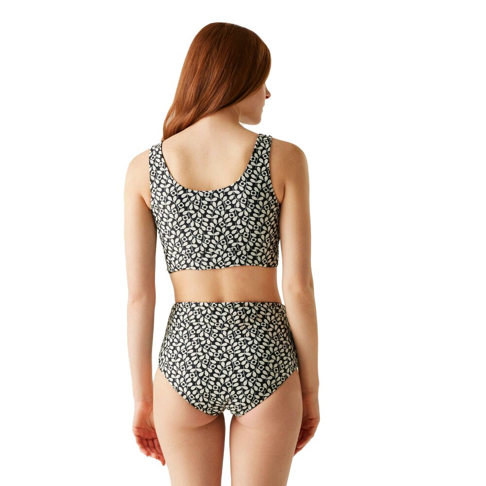 Regatta Womens Orla Kiely Jasmine Flower Reversible Bikini - Black