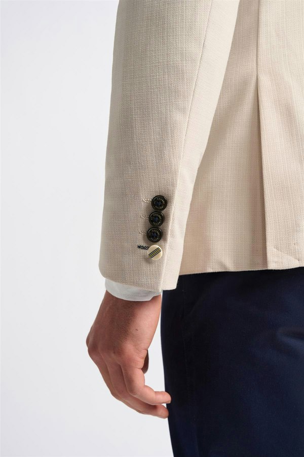 Rome Beige Blazer Cuff Detail