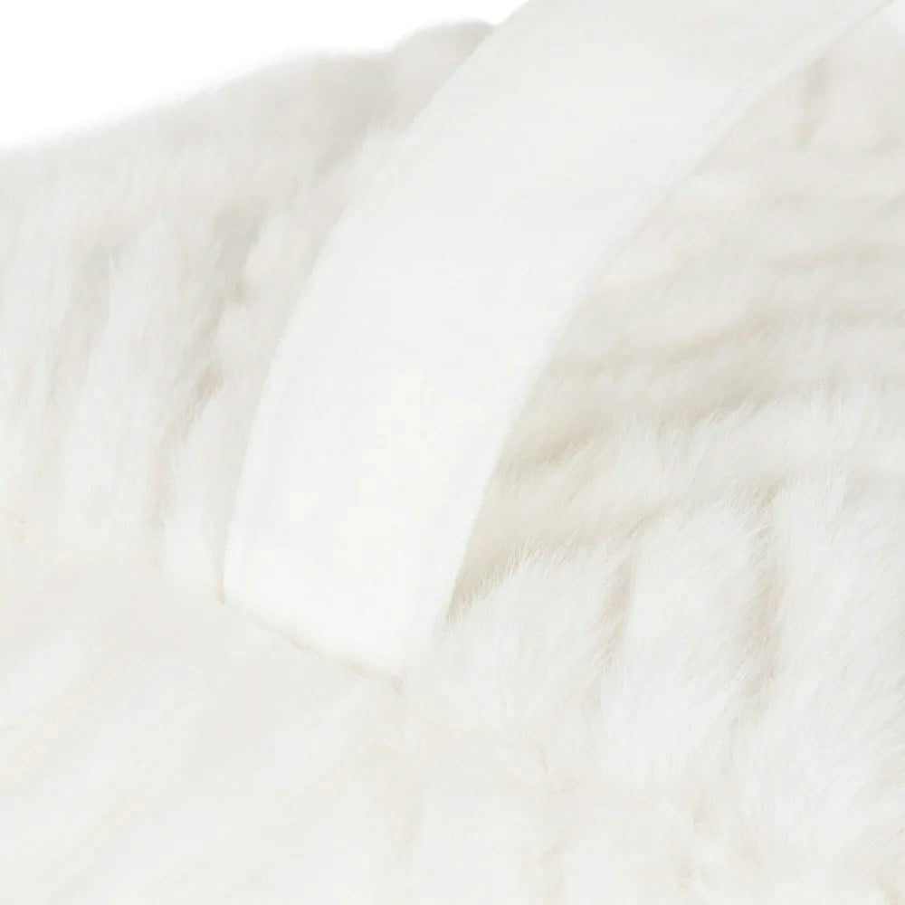 Paoletti Sonnet Faux Fur Doorstop - White