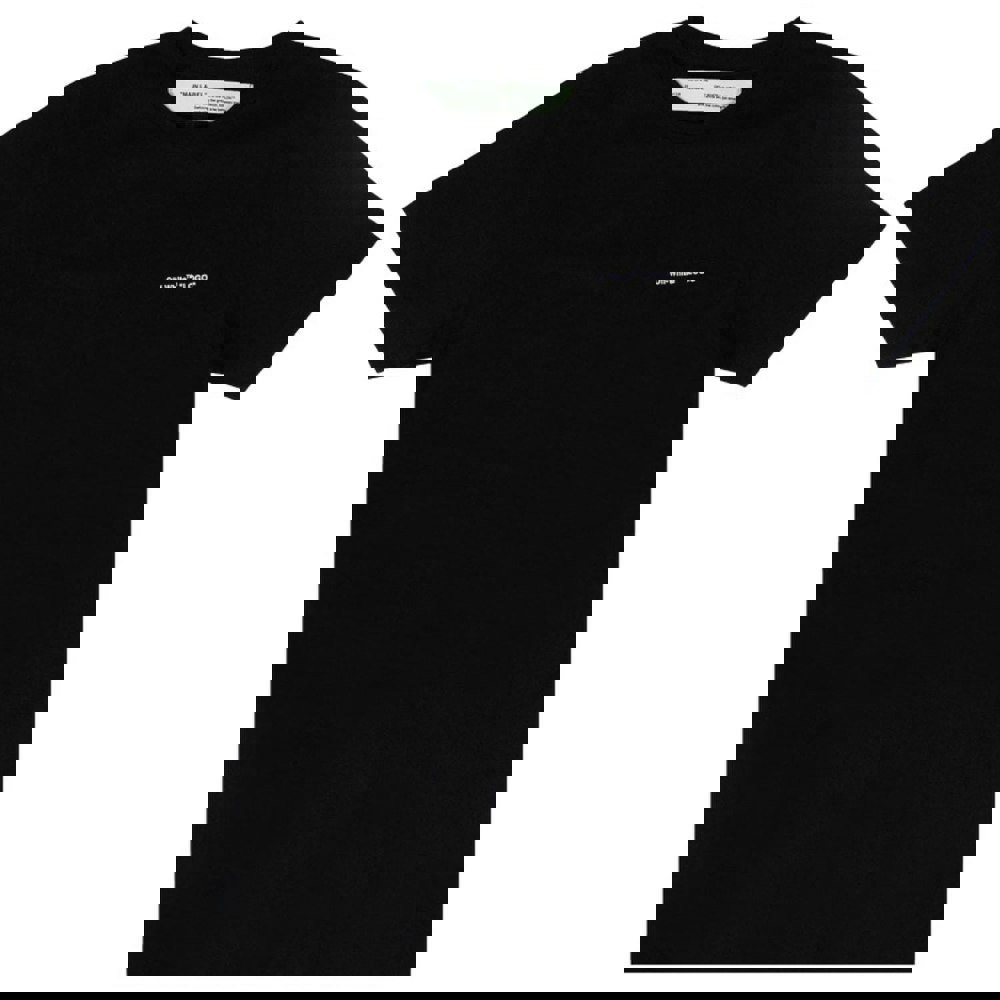 Off-White Small Logo Slim Fit Black T-Shirt XS