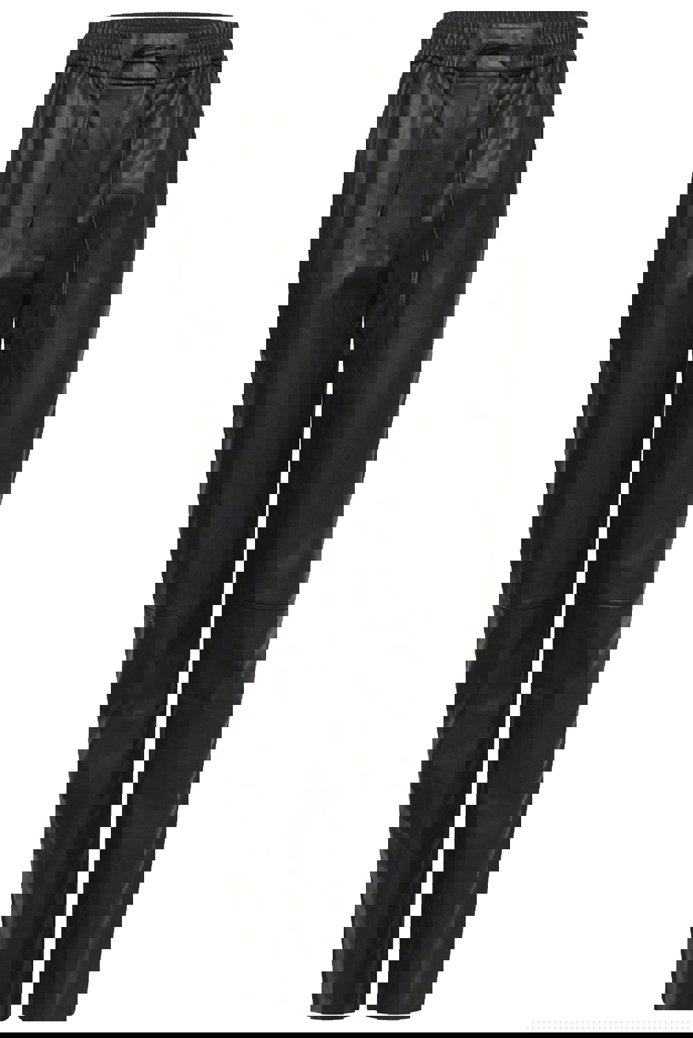 Elle Tessa Drawstring Waist Faux Leather Trousers
