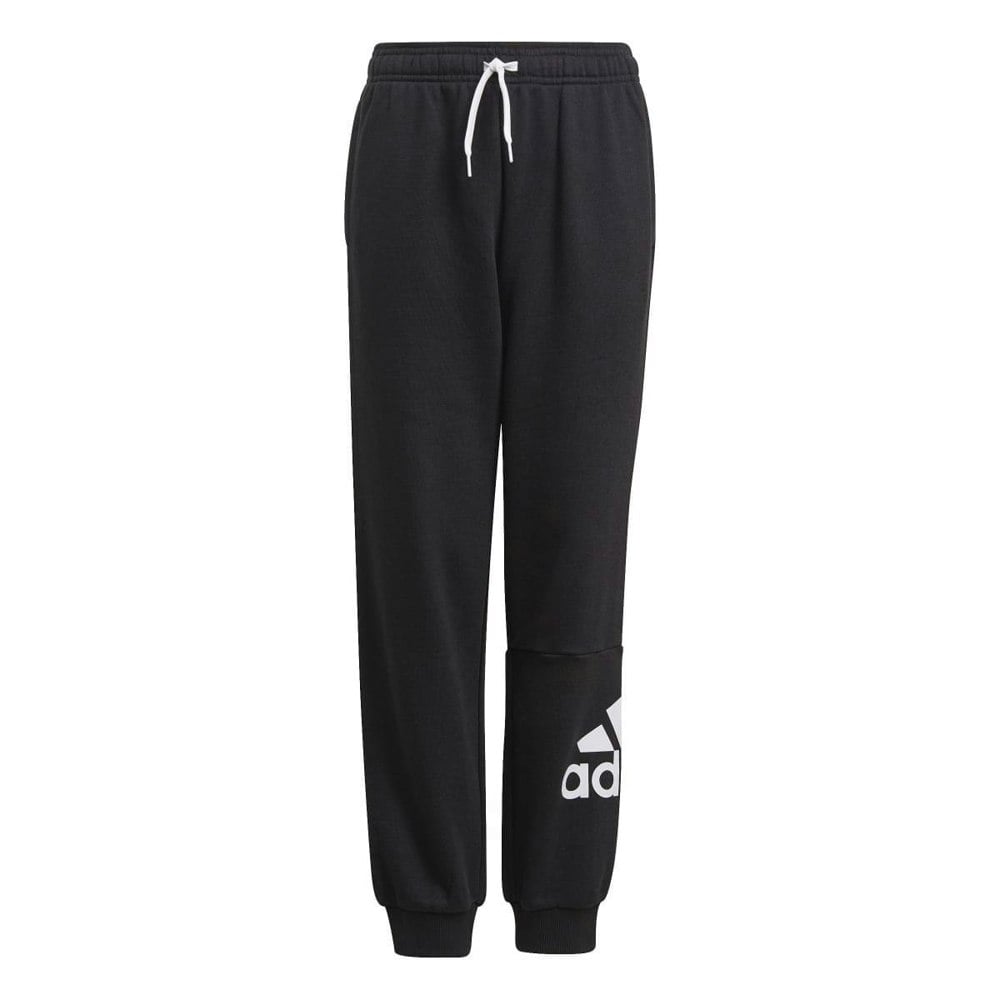 Adidas Boys Essentials French Terry Jogging Bottoms - Black/White