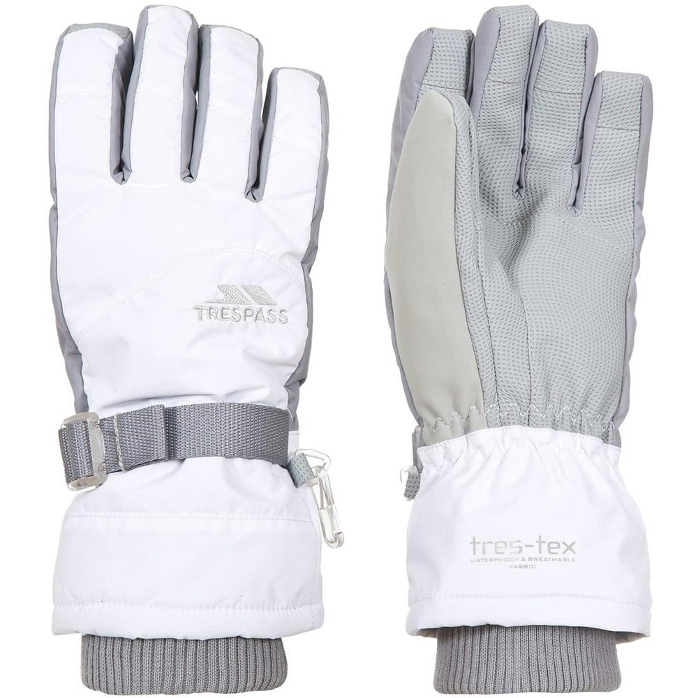 Trespass Womens/Ladies Vizza II Gloves - White