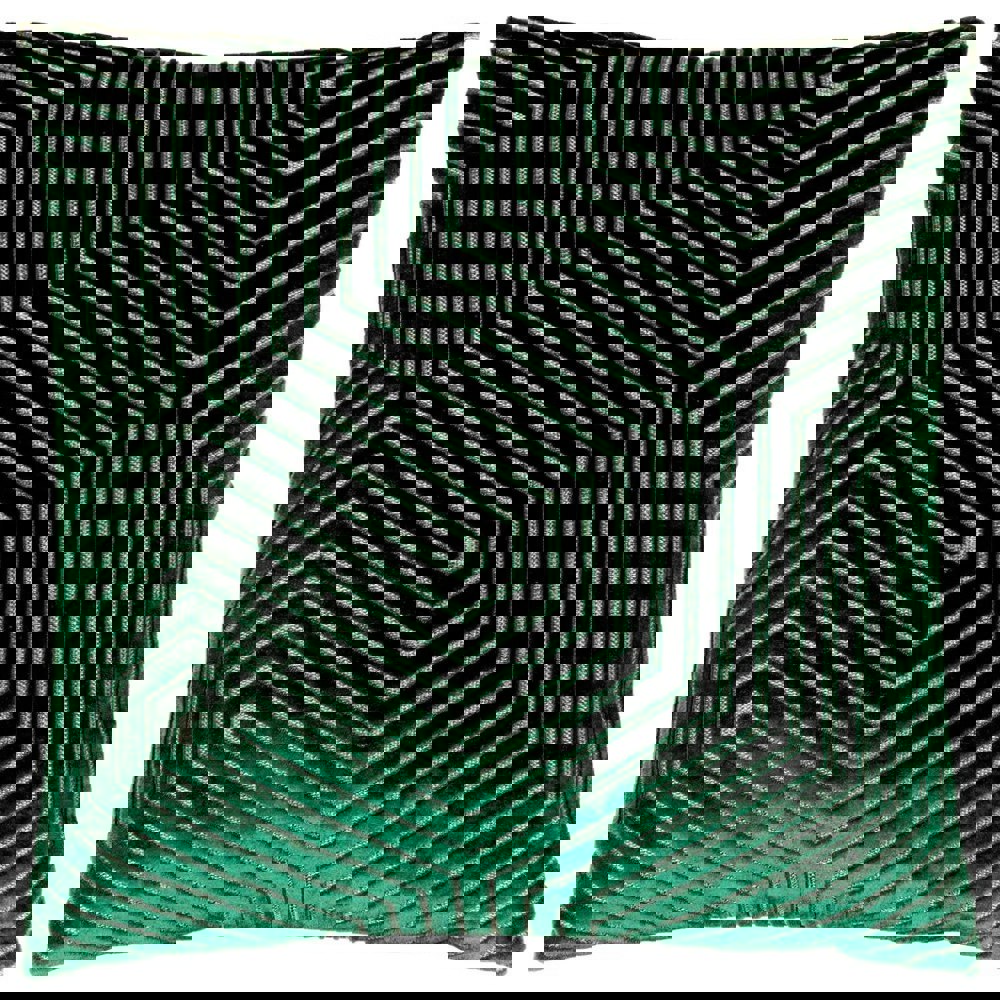 Paoletti Evoke Cut Cushion Cover - Emerald