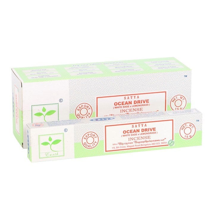 Serano 6 Packs of Ocean Drive Earth Incense by Satya