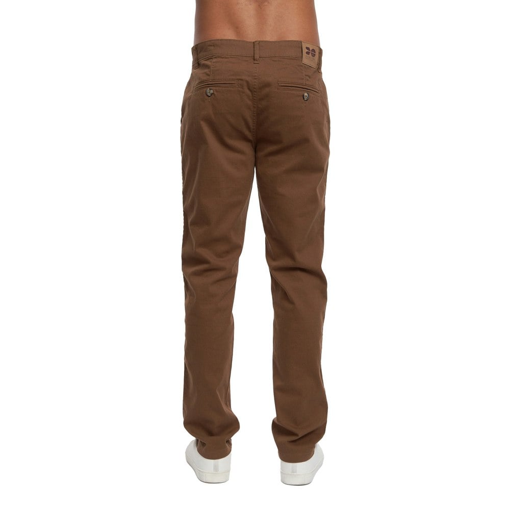 Crosshatch Mens Roysden Chinos - Cinnamon