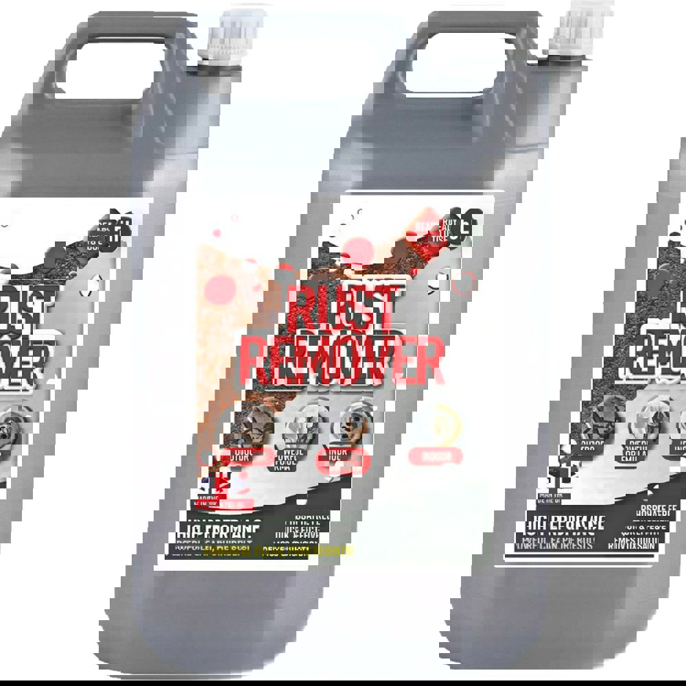 1 x 5 Litre Rust Remover Solution Ready To Use Removes Rust Back To Bare Metal