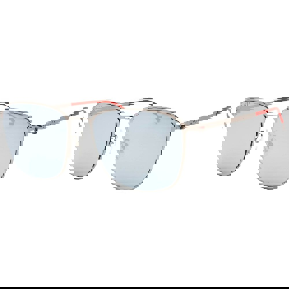 Hugo Boss Extra White ML Lens Matte Ruthenium Silver Sunglasses