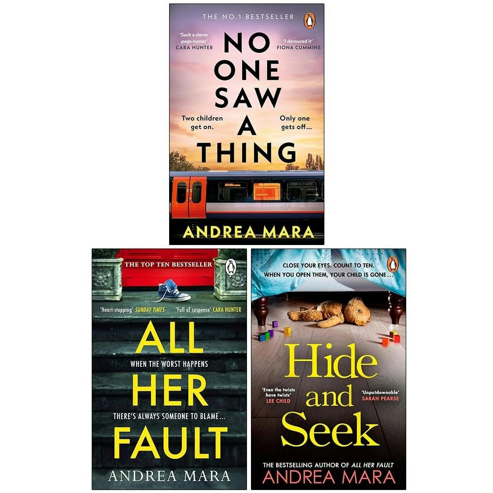 Penguin Andrea Mara Collection 3 Books Set (No One Saw a Thing, All Her Fault & Hide and Seek)