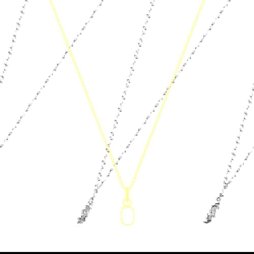 LaBante London Ethically & Sustainably Made Moissanite Oval Enigma Gold Plated Sterling Silver Necklace