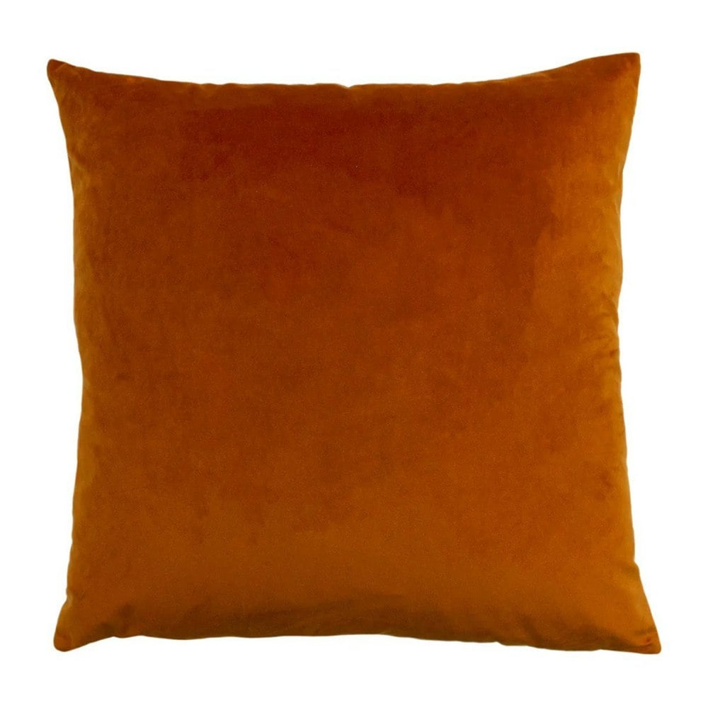 Paoletti Palm Grove Jacquard Square Cushion Cover - Teal/Rust