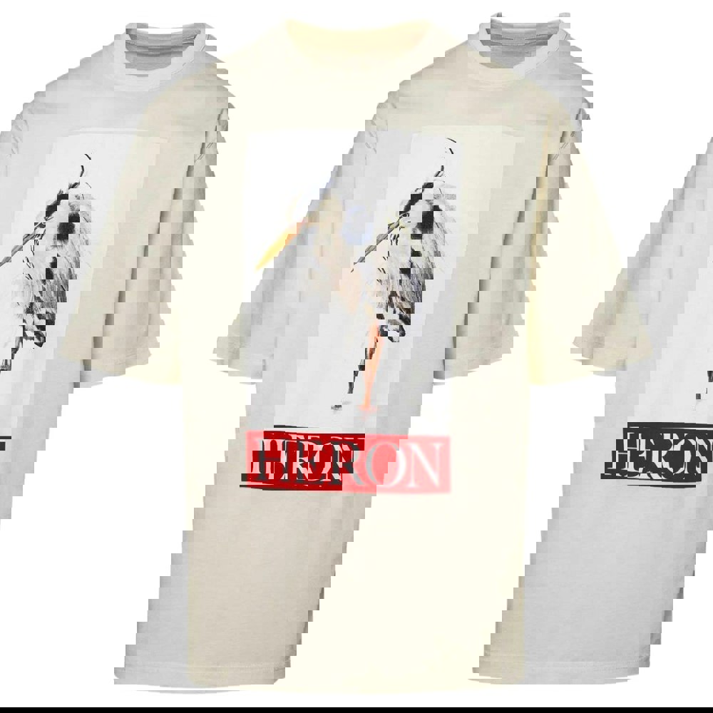 Heron Preston Painted Heron Logo T-Shirt - Ivory