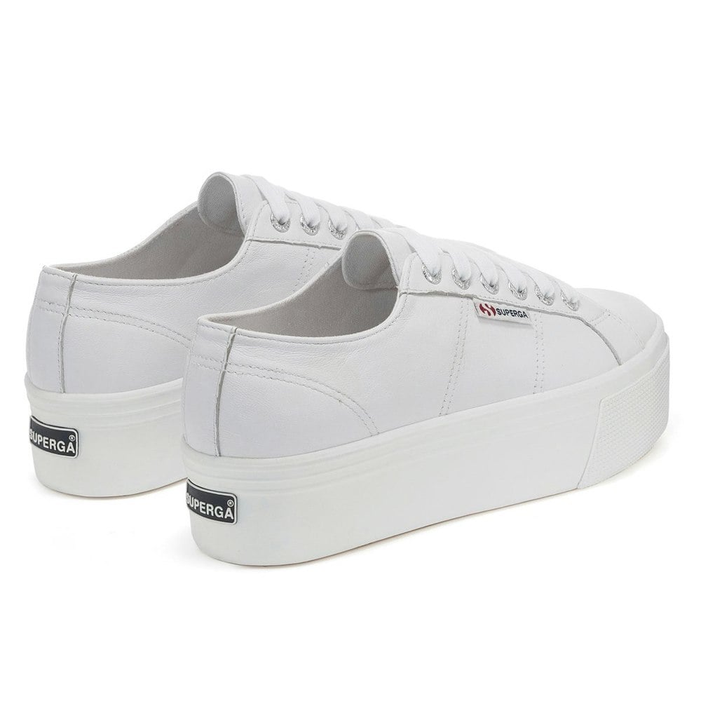 Superga Women's 2790 Nappa Leather Trainers - Optic White