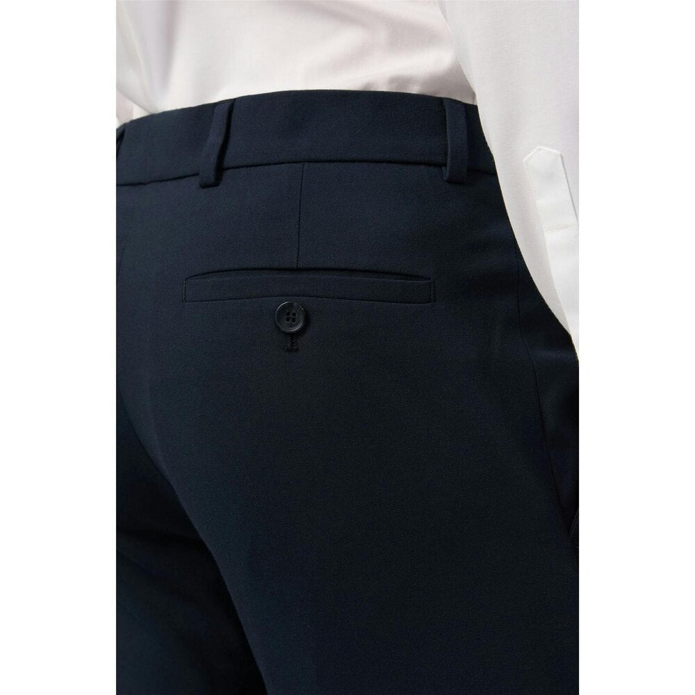 Limehaus Slim Fit Navy Stretch Trousers