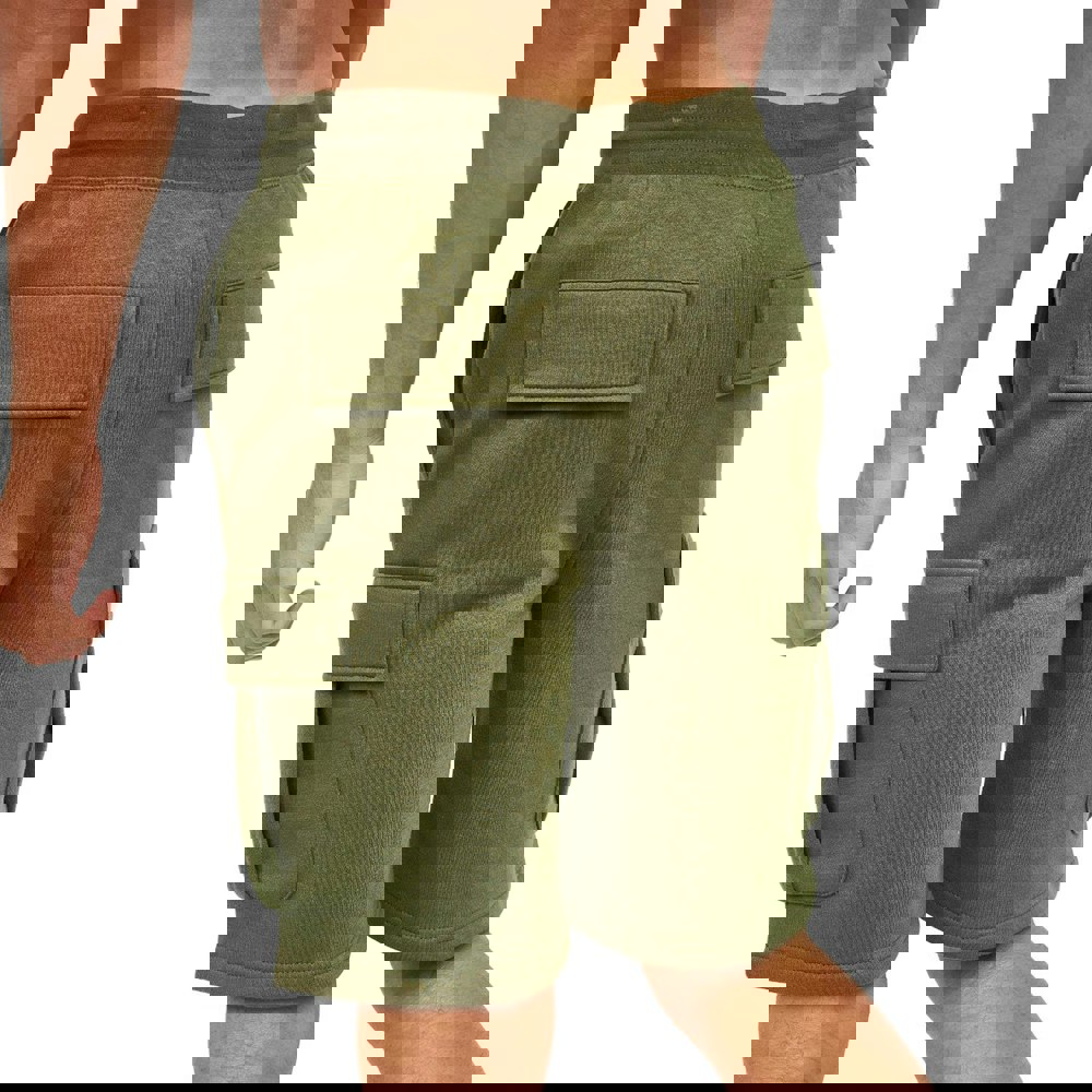 Crosshatch Mens Seagaro Cargo Shorts - Dark Olive