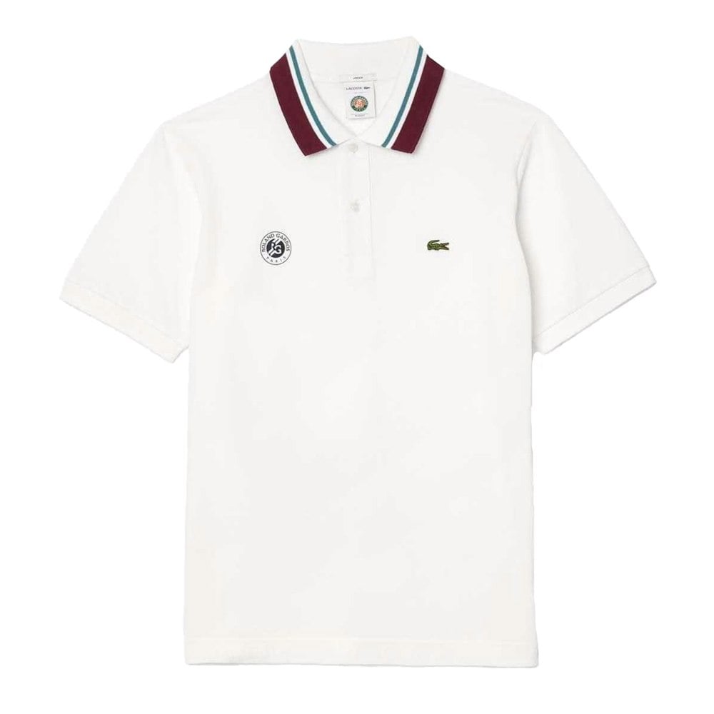 Lacoste Unisex Adult Roland Garro Edition Sport Umpire Polo Shirt - White