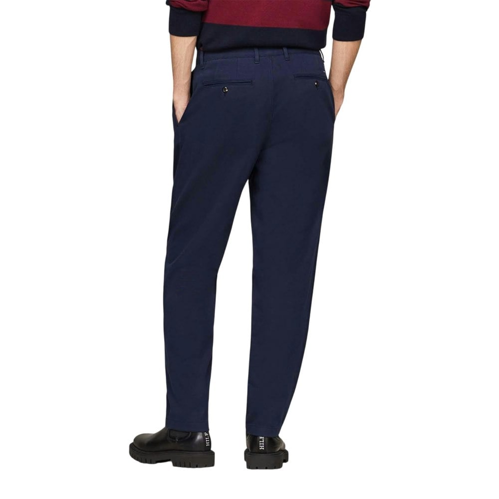 Tommy Hilfiger Mens Brushed Twill Tapered Chinos - Blue