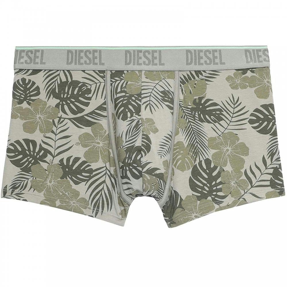 Diesel Umbx-Damien Cotton Stretch Trunk, Tropical Print/Green